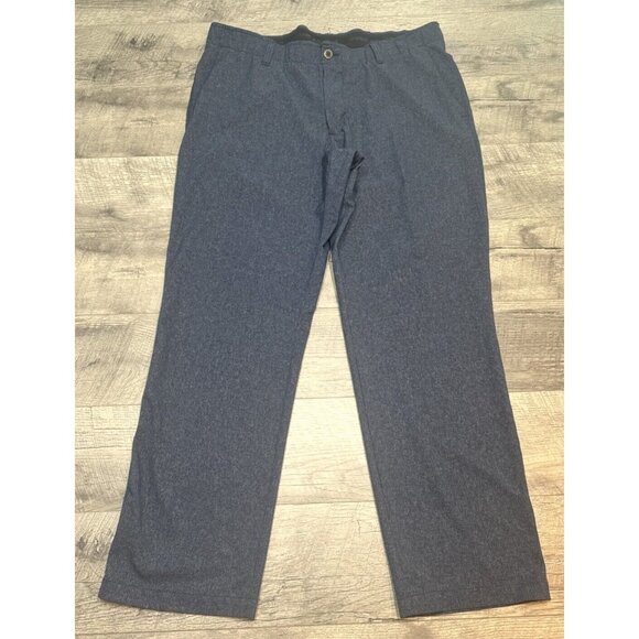 Under Armour Golf Pants Mens 40 Blue Relaxed 38x32 Straight Lightweight Mid Rise - Picture 1 of 12
